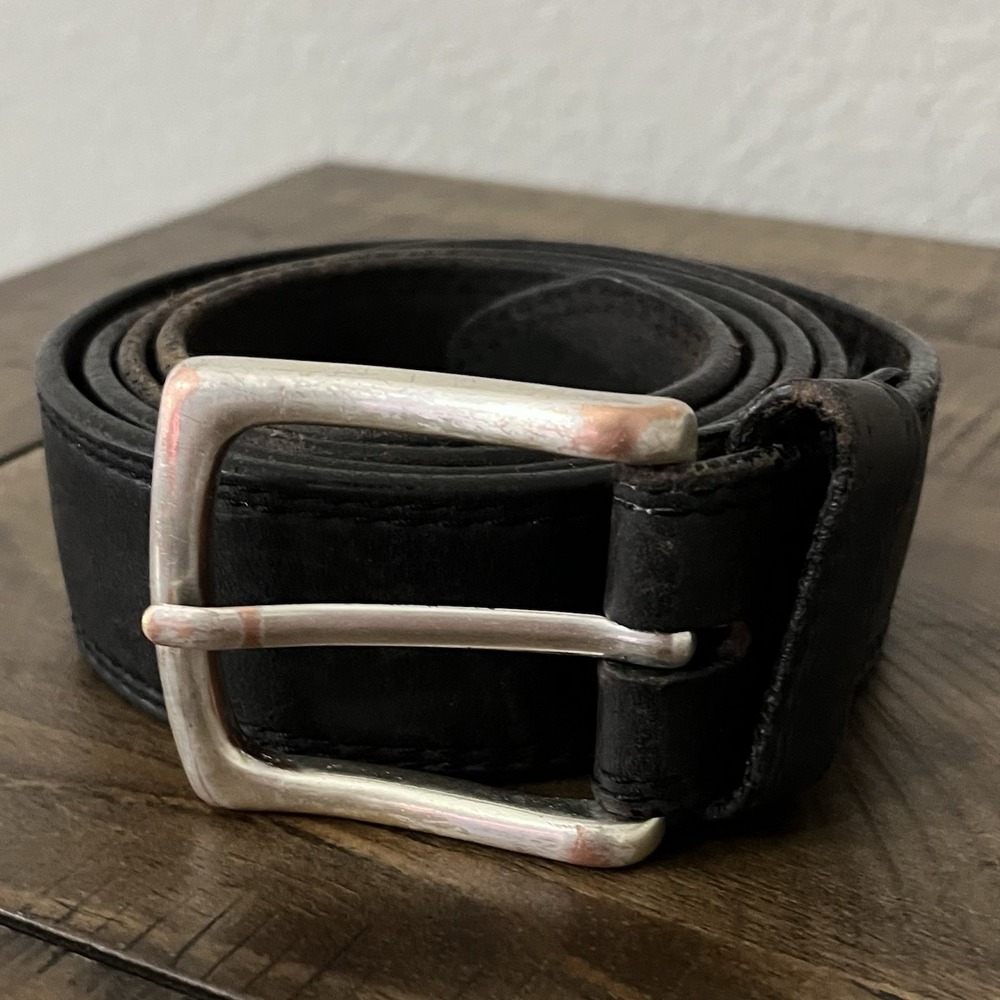 Red Wing Shoes Men's Brown Leather Belt Sz 42 Brass Buckle USA Made Vintage‎